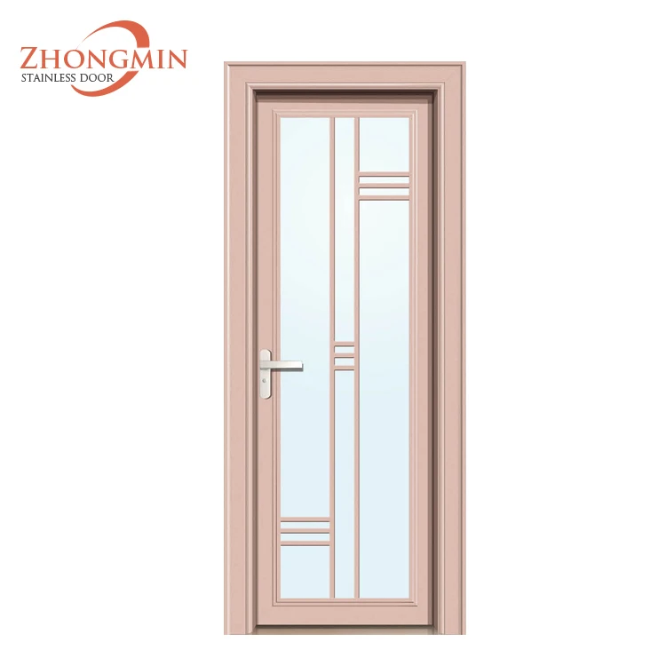 Aluminum Profile Comfort Room Single Bathroom Interior Door Design