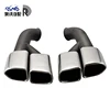 304 Stainless Steel 2 pcs Generator Exhaust System Tail Pipe for Porsche 14 Cayenne
