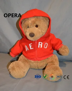 red teddy bear hoodie