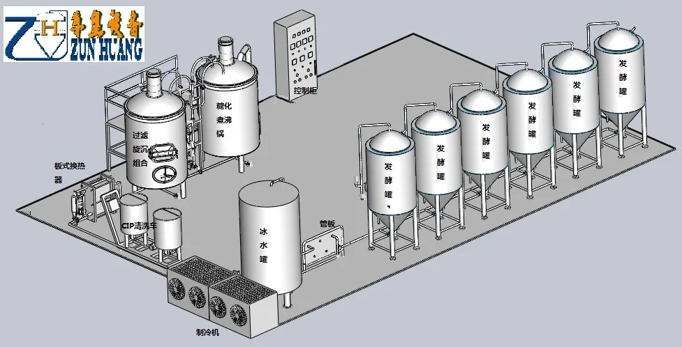 Hot sale stainless steel 50L homebrew beer brewing equipment.