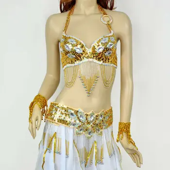 belly dance sequin bra