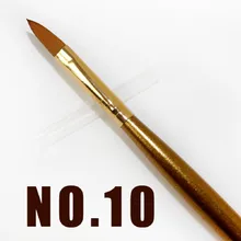 2016 new fashion Size10 Gold Nail Art Tool Gel Design Drawing Painting Pen Polish Brush