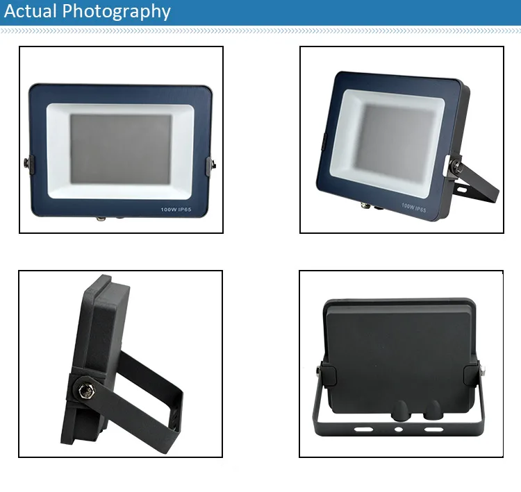 IP67 Waterproof 100W LED Flood Light Slim Size Aluminum Housing 