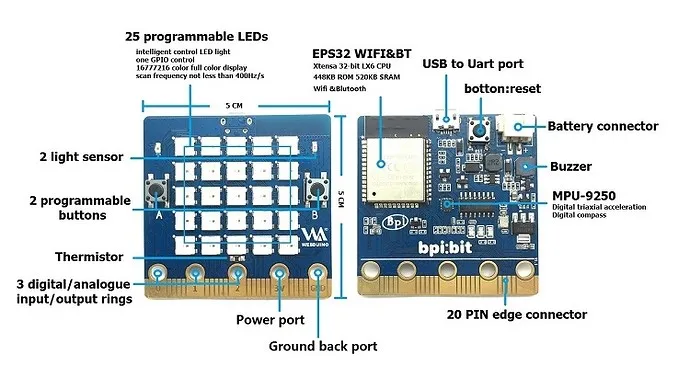 The Bpi Bit Is An Esp32 With 32 Bit Xtensa Lx6 Dual Core Processor Based Embedded System It Supports A Variety Of Programming En Buy Bit Dual Core Processor 32 Bit Product On Alibaba Com