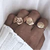Custom gold ring personalized design alloy rings yiwu golden rings for women jewelry