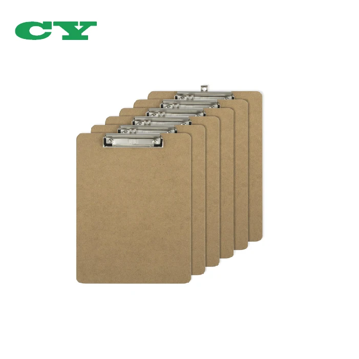 36-Pack Letter Size Clipboards Bulk - Recycled Wood With Low Profile Clip & Hang Loop