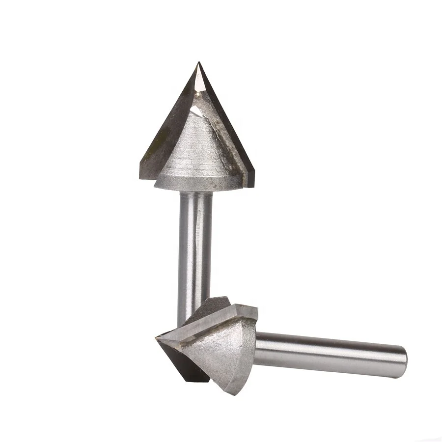 90 Degree 3D Making Router CNC Engraving V Groove Bits End Mill 6mm x 22mm/_HFUK