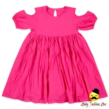 pink cotton frock