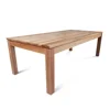 Customized size solid oak wood square dining table