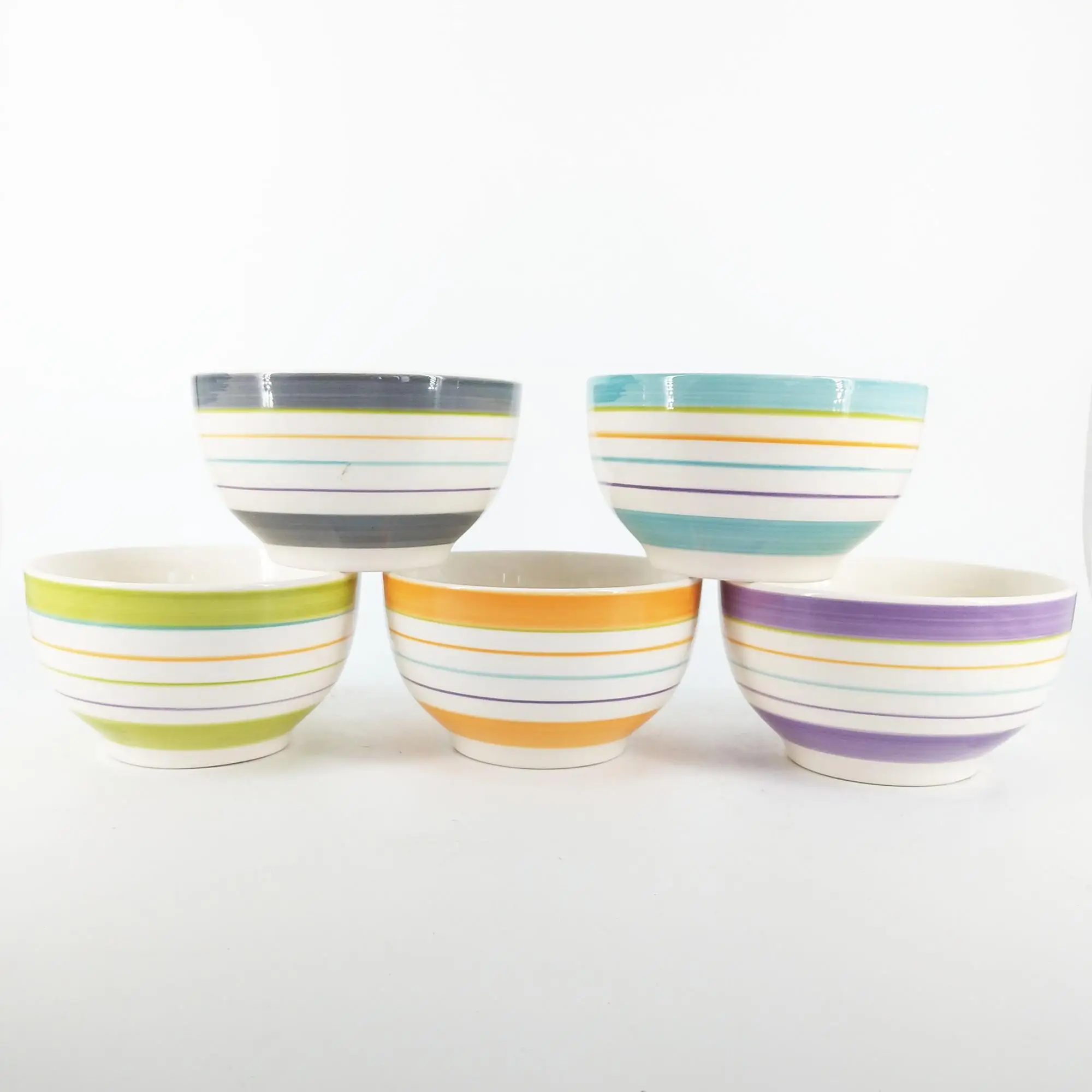 Wholesale Factory Price Colourful 5.5" Stoneware Handpainted Ceramic