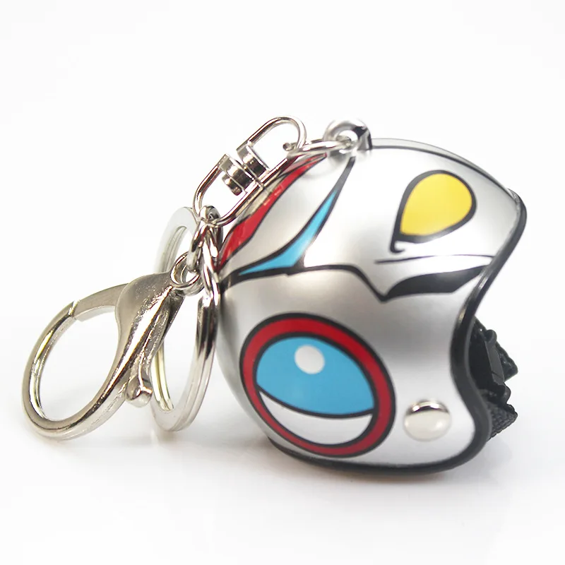 New Fashion Motorcycle Helmets Key Chain Cute Safety Helmet Knight Key