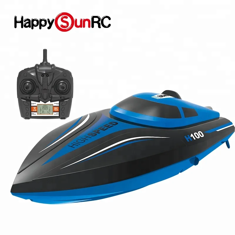 LCD lights toy 2.4G 4CH rc high speed r/c boat with cool design