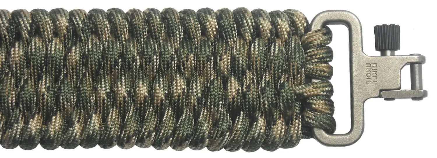 TOUGH-GRID BackBone(TM) Paracord Rifle Sling - Gun Sling/Rifle Sling - Handmade in the USA With Authentic Mil-Spec 750lb Type IV Paracord and Mil-Spec Swivels