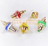 gold plated 10mm rca socket binding post for audio amlifier six color