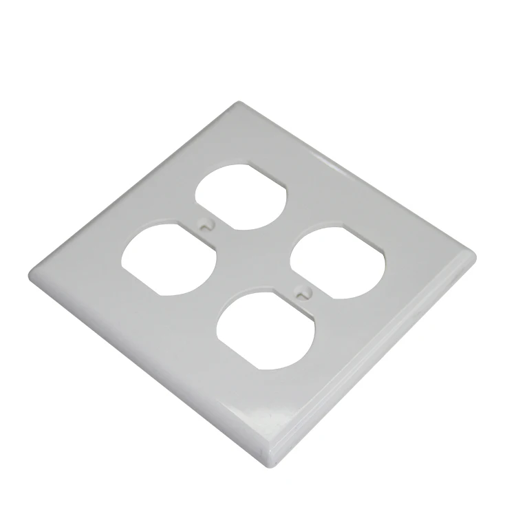 Duplex Wall Plates Kit Home Electrical Outlet Cover, 1Gang Standard