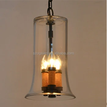 Contemporary Type Chic Handmade Gl Candle Lights Vintage Rope Contemporary Type Chic Handmade Gl Candle Lights Vintage Rope Pendant Lamp With Hanging Chain Restaurant