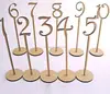 Hot sale wood personalized table number cards for wedding invitations