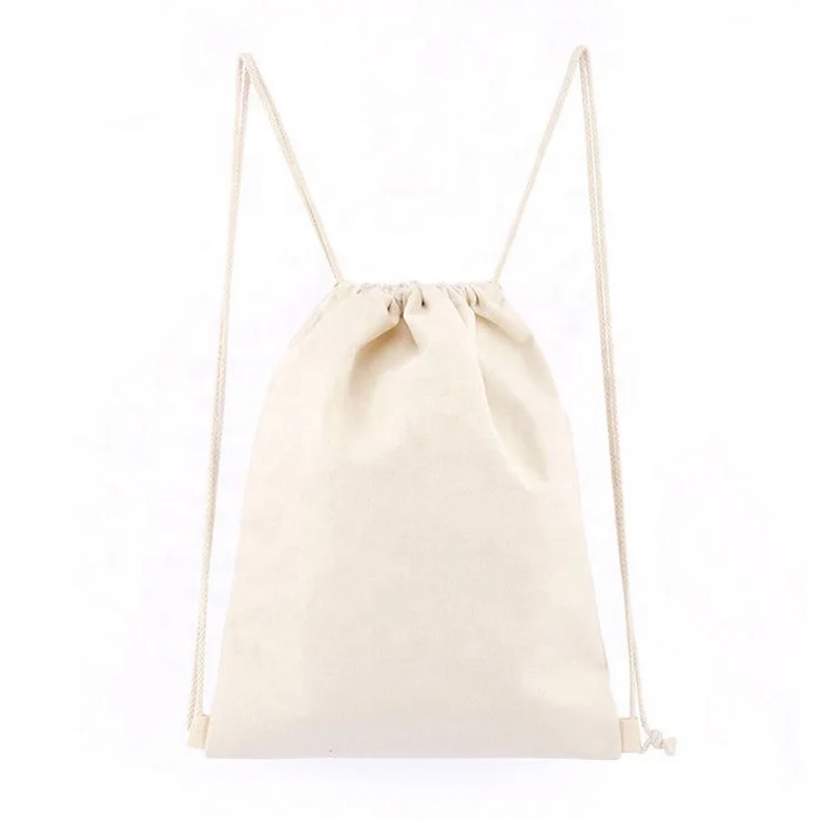 cotton canvas drawstring bags