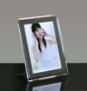 A4 size LED light acrylic photo picture frames with screws