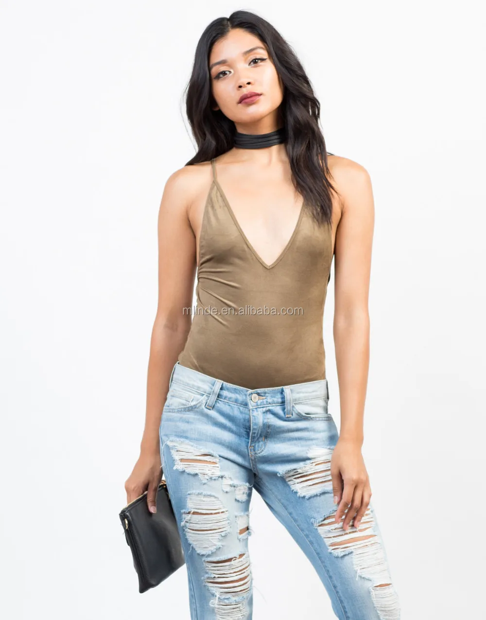 suede bodysuit