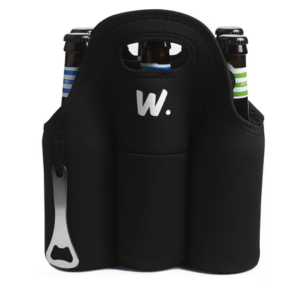 Beer Bottle Carrier With Opener, Thick Neoprene Bag. Keeps Cold And  Protected, Can Cooler Bag Customized Insulated 6 Pack 600pcs - Buy Beer  Bottle Carrier With Opener, Thick Neoprene Bag. Keeps Cold