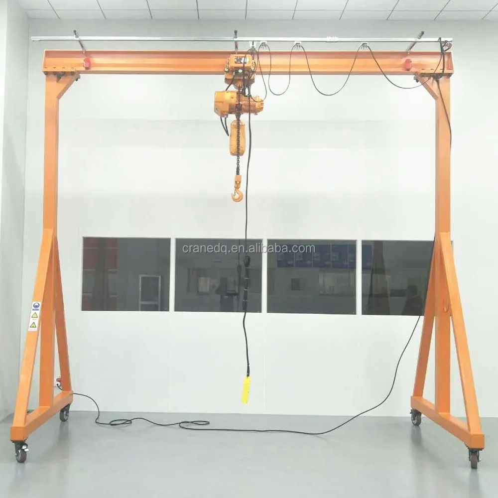 Small Mini 500kg Portable Gantry Crane - Compact 10 Ton Mobile Crane ...