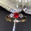 Best Quality China Wholesale Real Ruby Eternity Ring Pure Two Diamond Ring Price