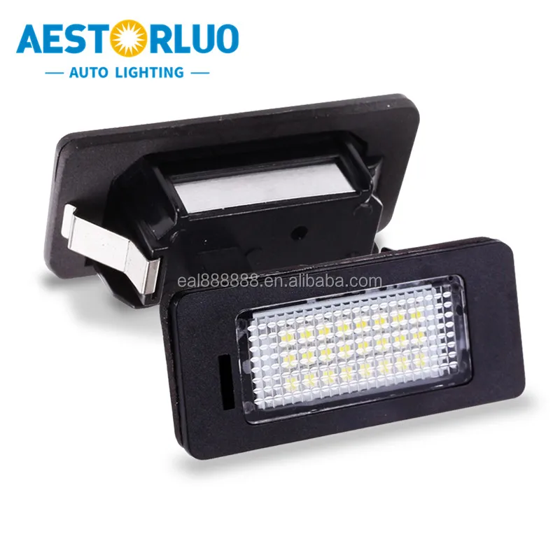 E-Mark Certification For Q5 Canbus LED License Plate Light For A1/A4/A5/A7 12V LED Number auto interior Licensee plate light
