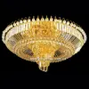 gold plated fancy large hotel ceiling light crystal flush mount big light asfour crystal swarov ski available