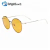 Wholesale custom logo new model sunglasses, fashionable custom metal leg sun glasses