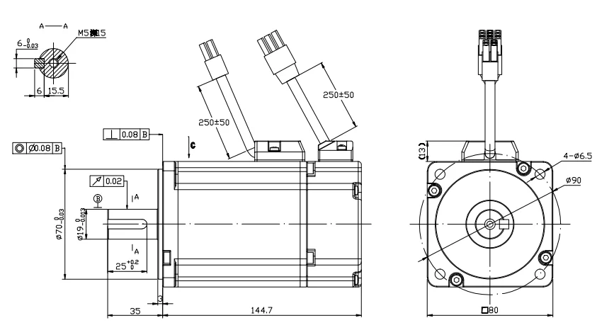 750W Industrial Sewing Machine Servo Motor Needle Positioner 220V DHL UPS FEDEX 