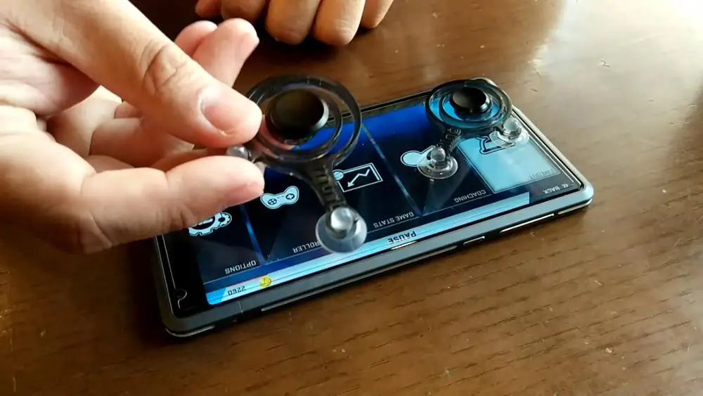 Silicon mini mobile phone fling joystick
