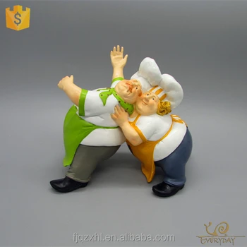 Fat Chef Kitchen Decor Master Chef Statues Fat Chef Figurine