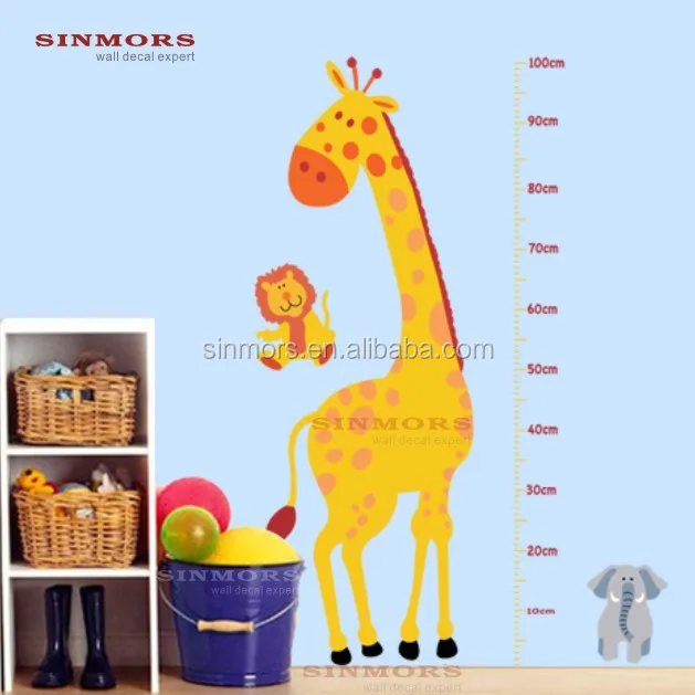 Giraffe Growth Chart Kids Wall Stickers Room Decor Giraffe Growth Chart Kids Wall Stickers Room Decor