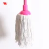 Hot sale 2738-SST round head floor Cleaning stranded cotton thread Mop with steel stick