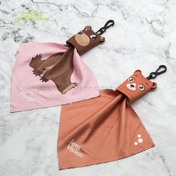 Professional Keychain Mini Microfiber Cloth,Microfiber Lens Cleaning