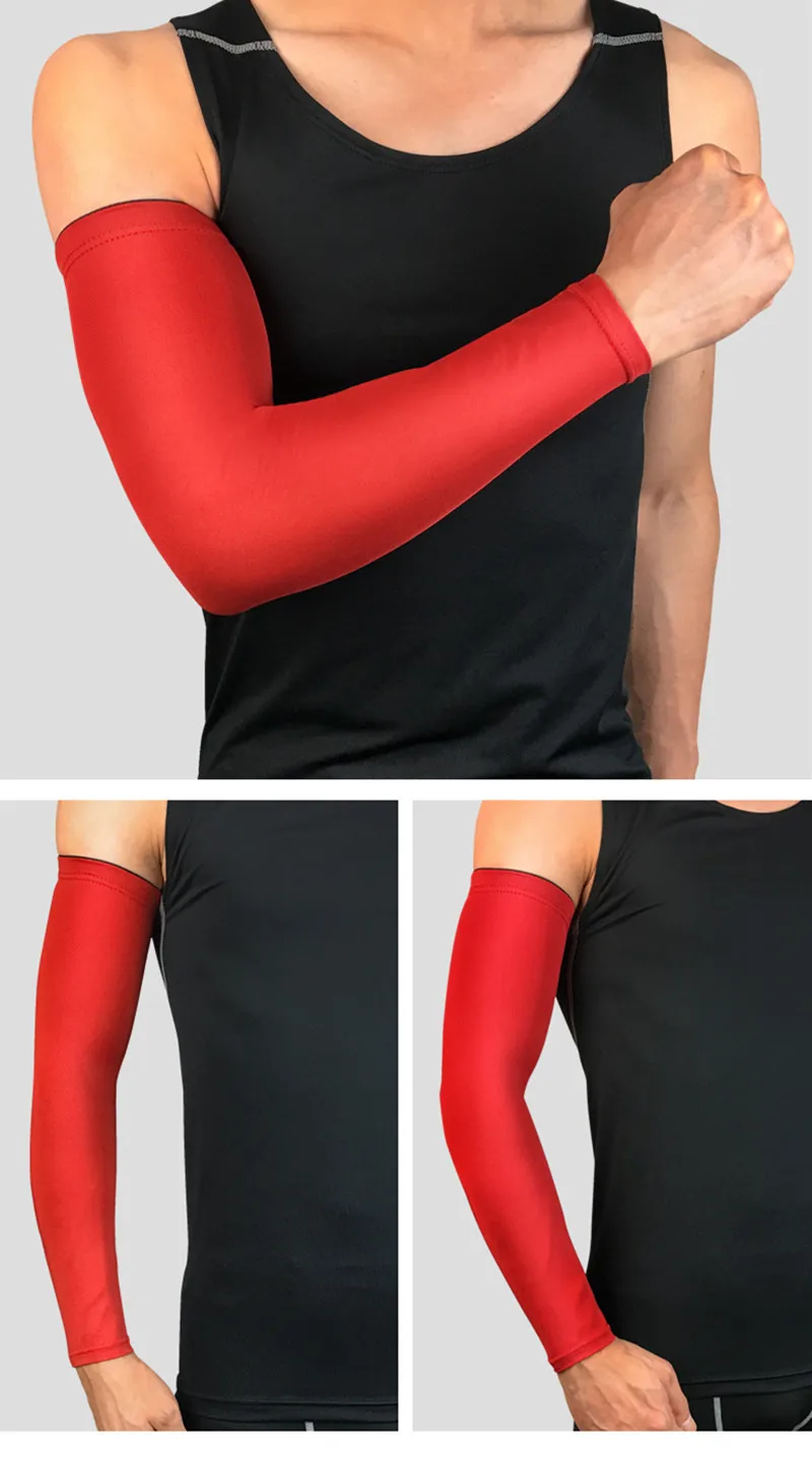 Logo Custom Compression Arm Sleeve Sports Black Arm Sleeves Cycling