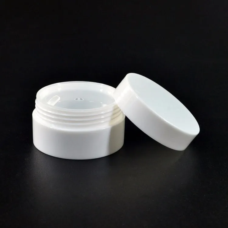 Skin Care Cosmetic Containers 3g 5g 10g 30g 50g 100g White Clear Round