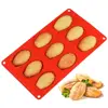 Silicone Madeleine Pans - 9 Cups Madeleine Cake Mold for Small Cake,Shell Chocolate mould