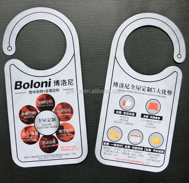 Custom Plastic Door Hanger Printing Paper Door Hanger Supplier Buy Plastic Door Hanger Paper Door Hanger Paper Door Hanger Product On Alibaba Com