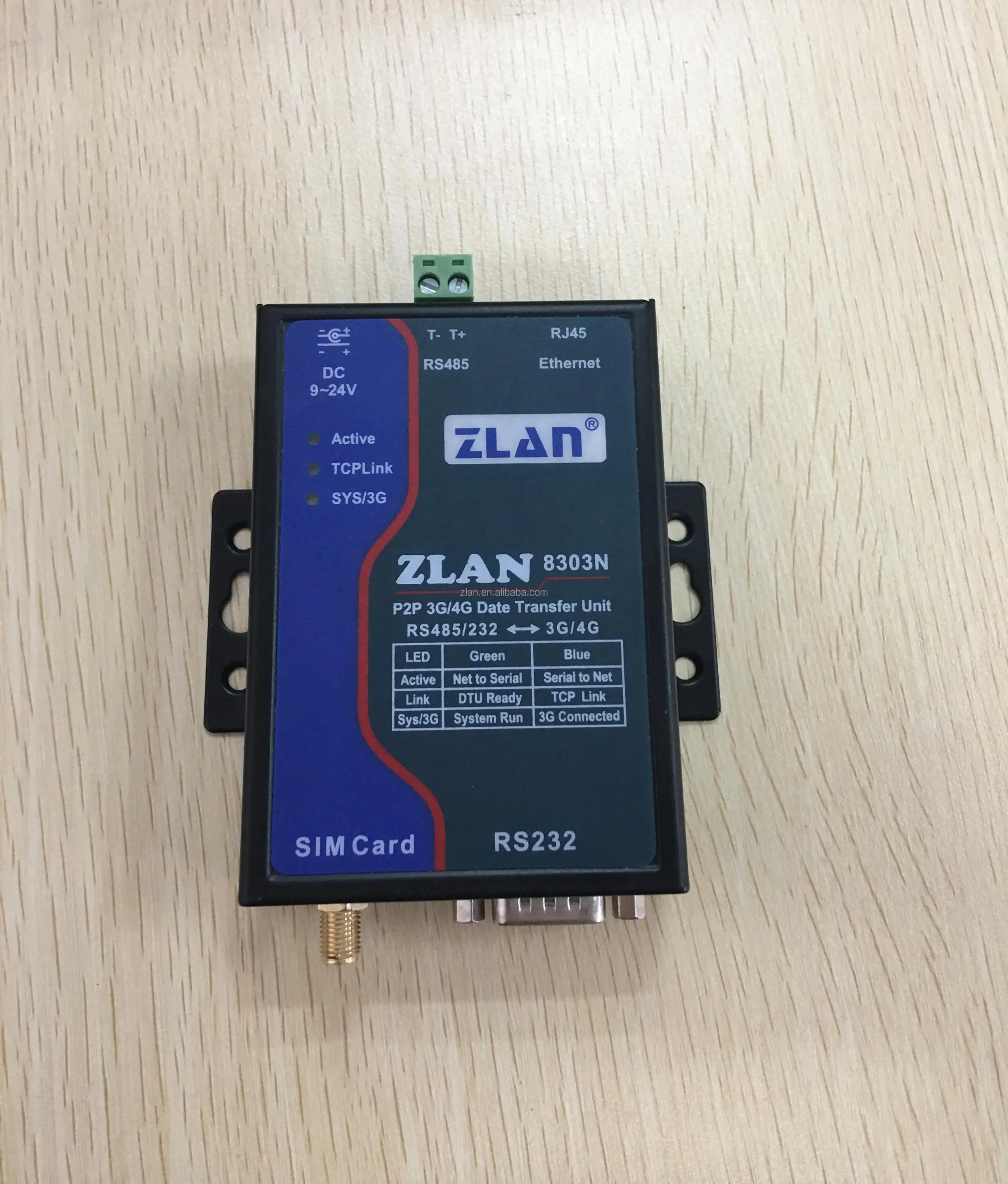 Zlan8303n P2p 2g 3g Dtu Serial Rs232 Rs485 To Evdo/ Cdma Ethernet Wifi ...