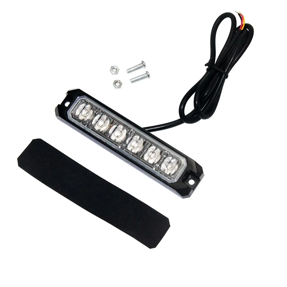 New Item Led Warning Lights For Cars 12v 6pcs Emergency Flashing Lights