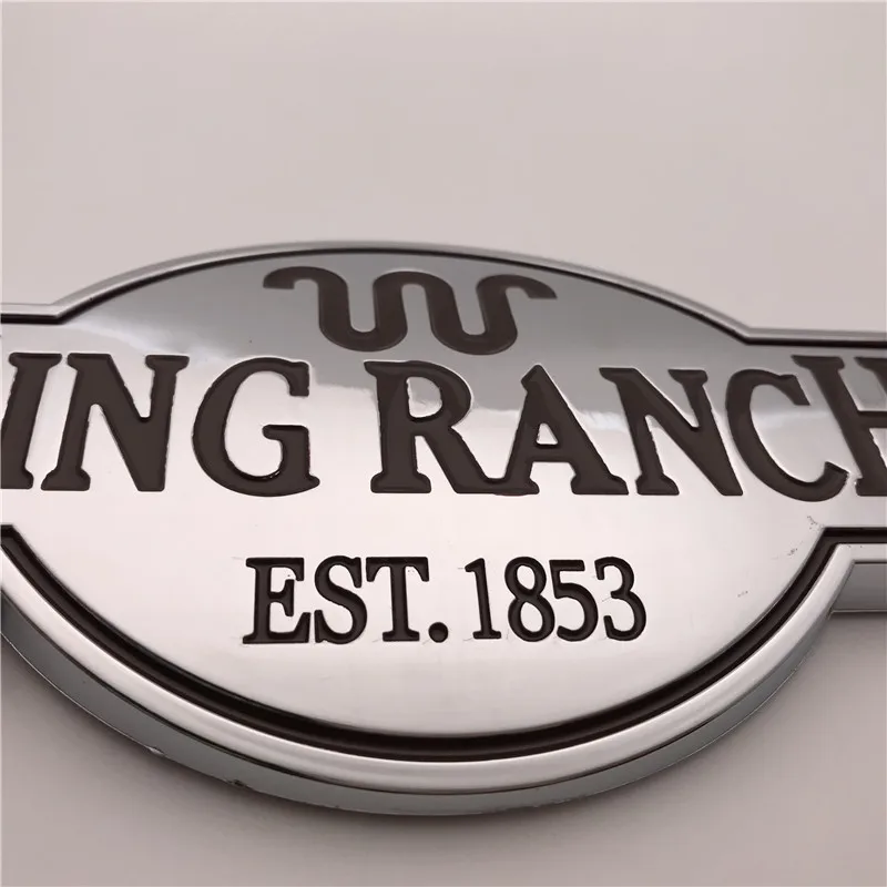 Abs Door Tailgate King Ranch Logo Adhesive Badge Emblem Sign For F150