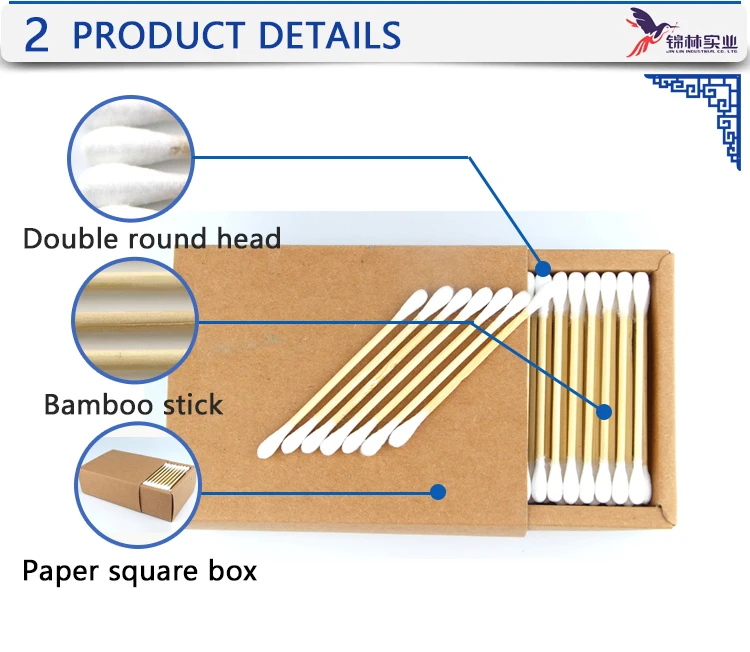2019 Oem High Quality Cotton Swab In Paper Box Buy High Quality Sterile Bamboo Stick Cotton