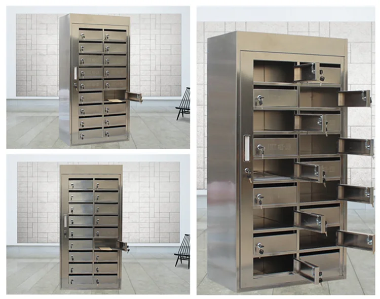 Welded Steel American Letter Box Residential Apartment Locking Cluster