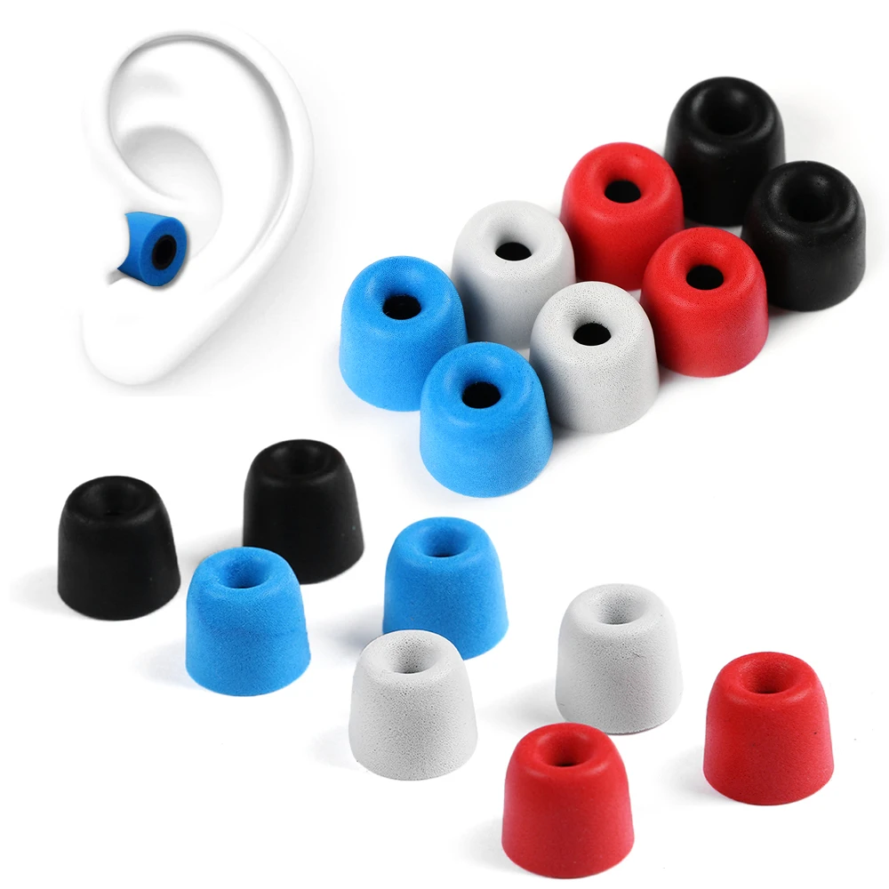 Globalcrown Memory Foam Earbuds Tips Replacement Comfortable Noise