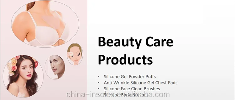 2 packs Decollette Area washable silicone gel pad chest for adult ladies