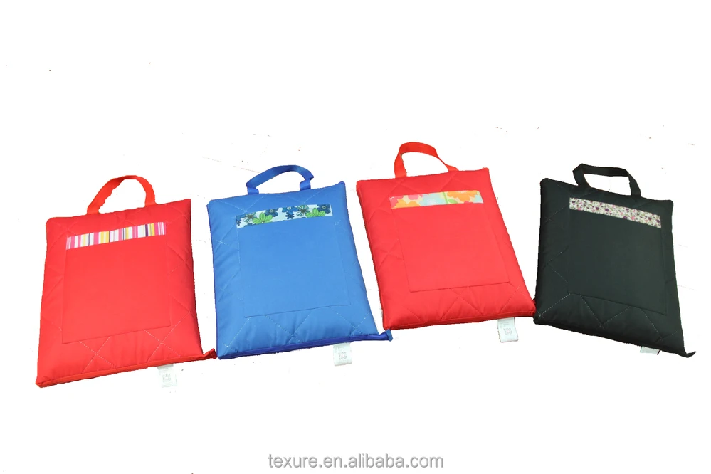 Waterproof Portable Quilted Stripes Pattern Picnic Blanket Zip Up To A Tote Bag Buy Knitted