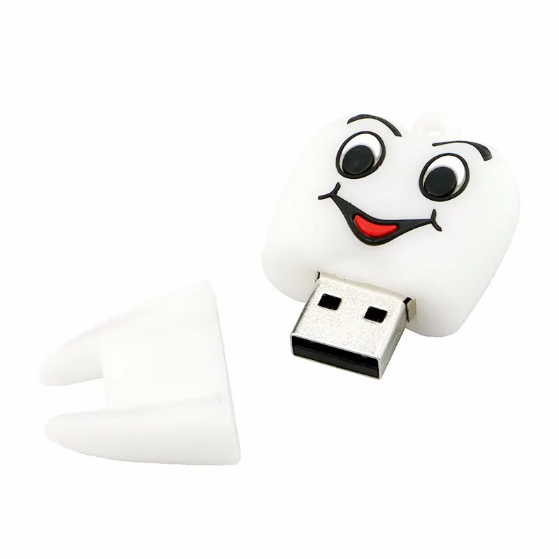 1pc 16GB White Tooth Dentist Molar USB Flash Thumb Drive USA Shipper 
