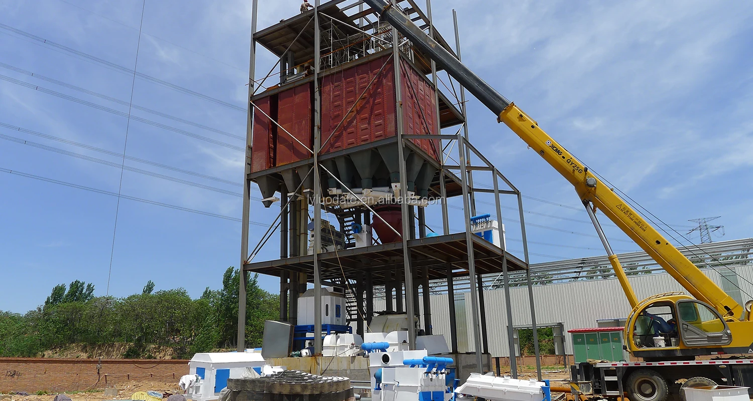 10 Tons Turn Key Customized Poultry Broiler Pig Chicken Feed Animal